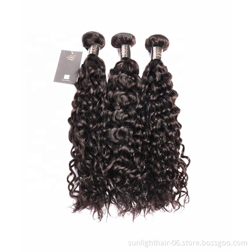 wholesale Sunlight wave hair weave frontal unprocessed virgin brazilian cheap human  water beauty stage hair southeast asian